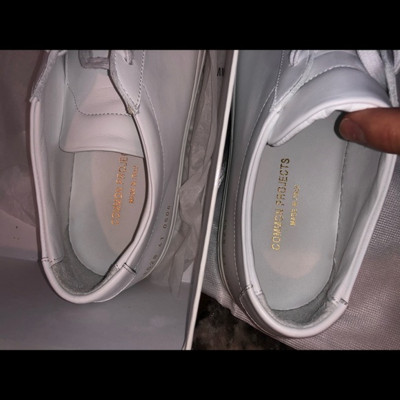 Mens Common Projects Achilles Leather Sneakers - Picture 5 of 6